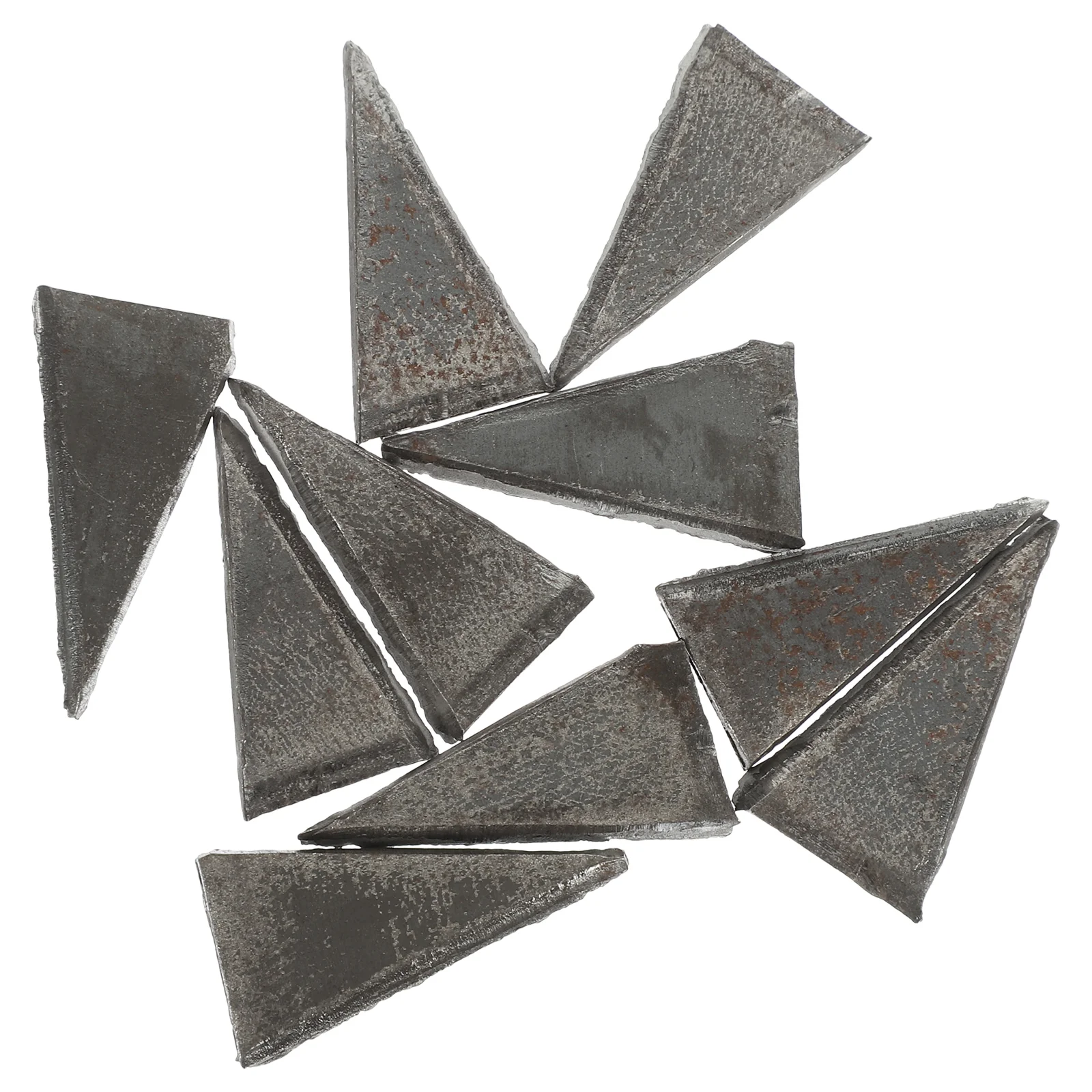 

20 Pcs Triangle Wedge Carbon Steel Handles Supplies Axe for Home Repair Tool High-carbon Install Wooden Wedges Durable