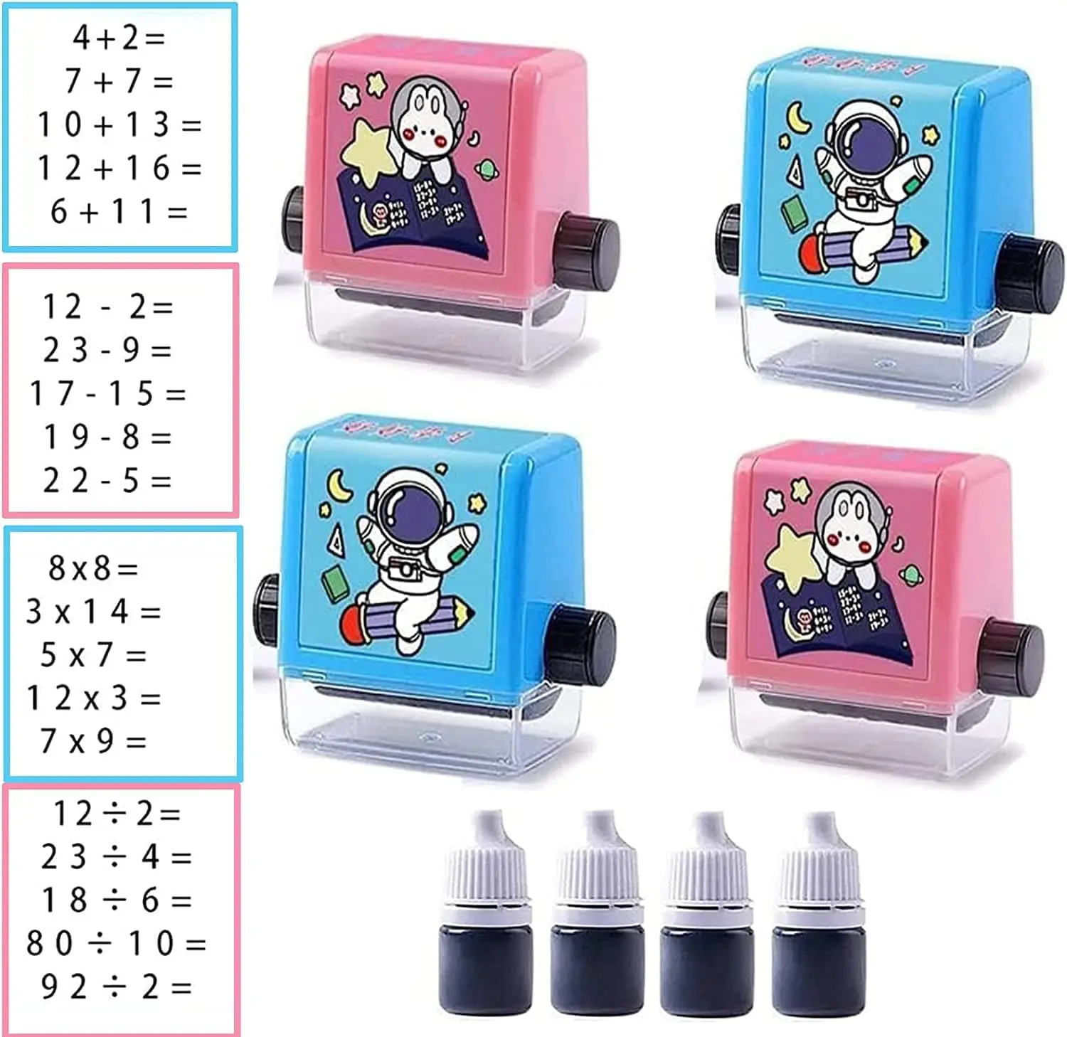

Children's Addition and Subtraction Scroll Stamp Primary School Students Practice Questions Preschool Mathematics Exercise Math