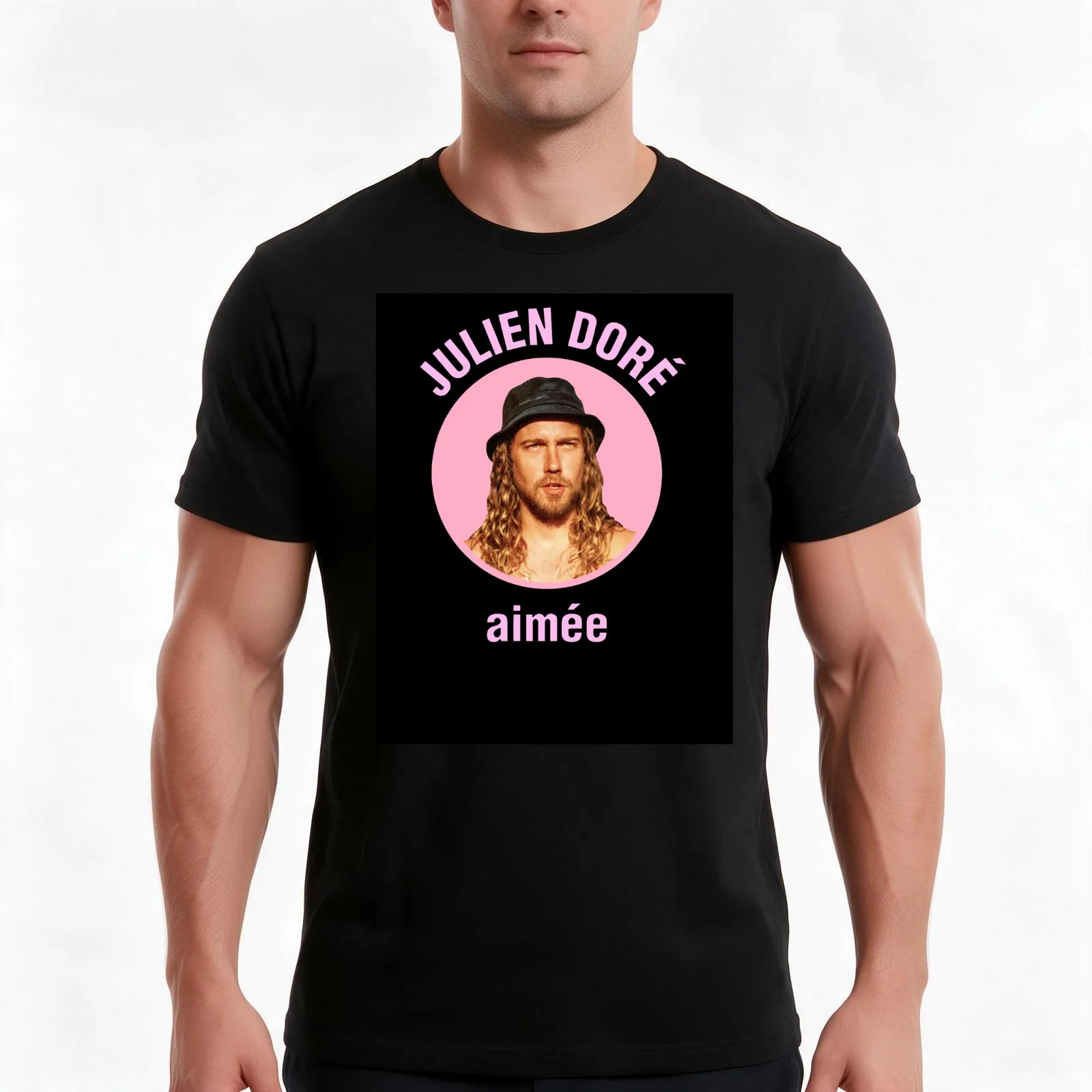 JULIEN DORE T-Shirt Summer Casual Cotton Tee Oversized Streetwear Tops Vintage Graphic Print Loose Fit Short Sleeve