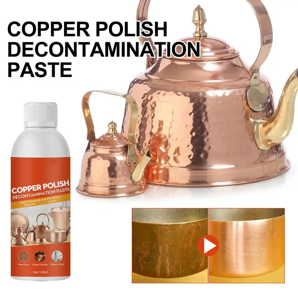 

Brass and Copper Tarnish Remover Harmless Non-abrasive Rust Removal & Shining Restorer Metal Polish Cleaner for Polishing
