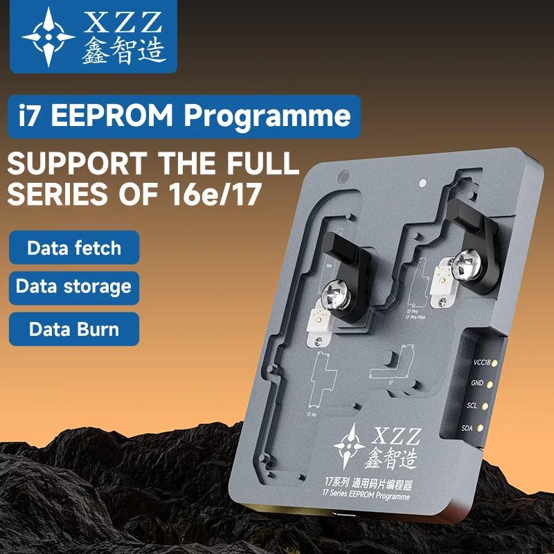 XZZ i7 EEPROM Programmer Full Series Data Read Write Burn Fixture Tool Data Fetch Storage for IP 16e 17 All Models Mobile