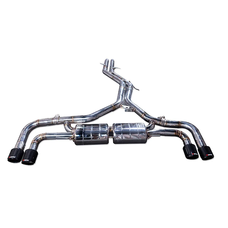 Applicable to Audi 2019-2023 Q7/Q7L 3.0T exhaust muffler, modified middle tail valve exhaust pipe, moving sound wave