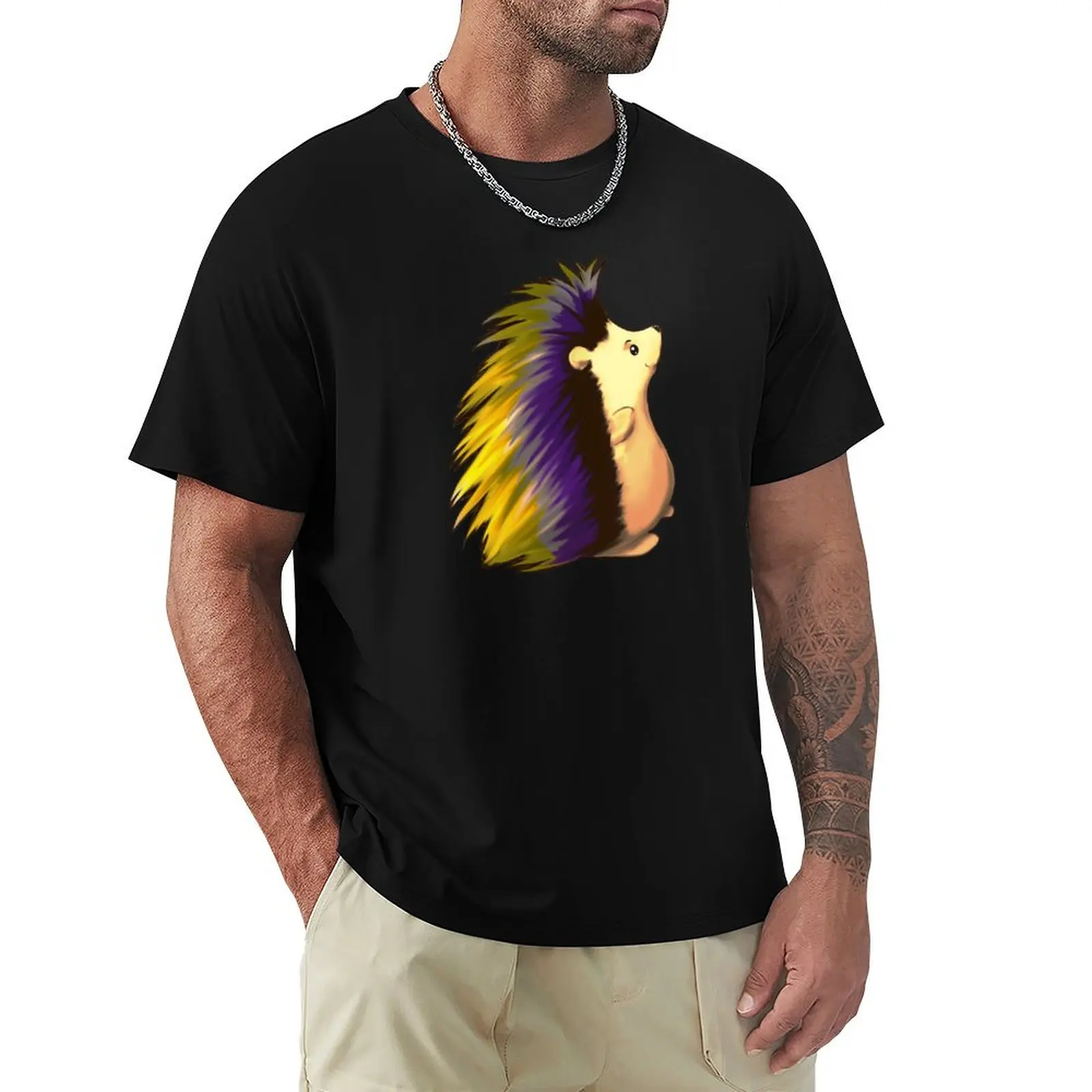 

Cute Hedgehog nb colors T-Shirt for a boy cheap stuff Luxury man mens clothes