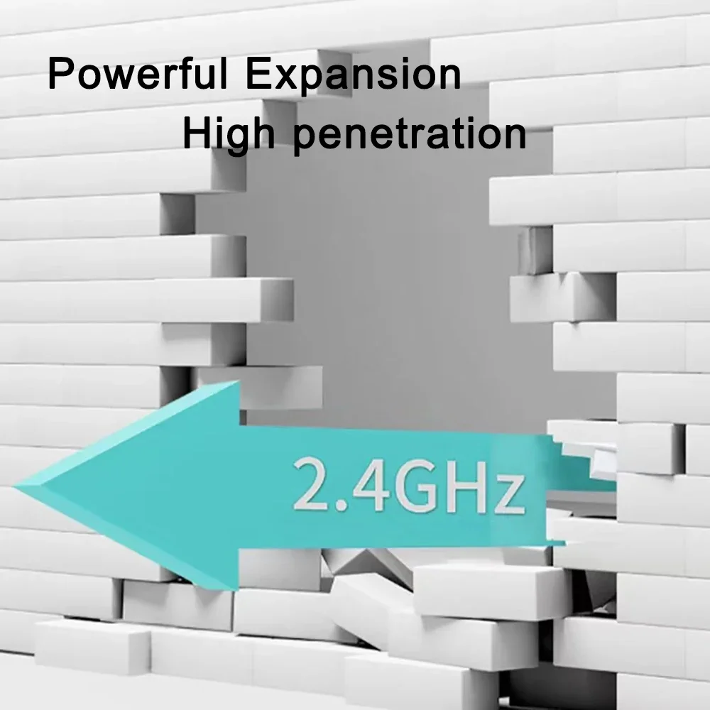 Repetidor WiFi de banda dupla, extensor sem fio, impulsionador WiFi, 5G, 2.4G, amplificador de rede, sinal de longo alcance, roteador doméstico,