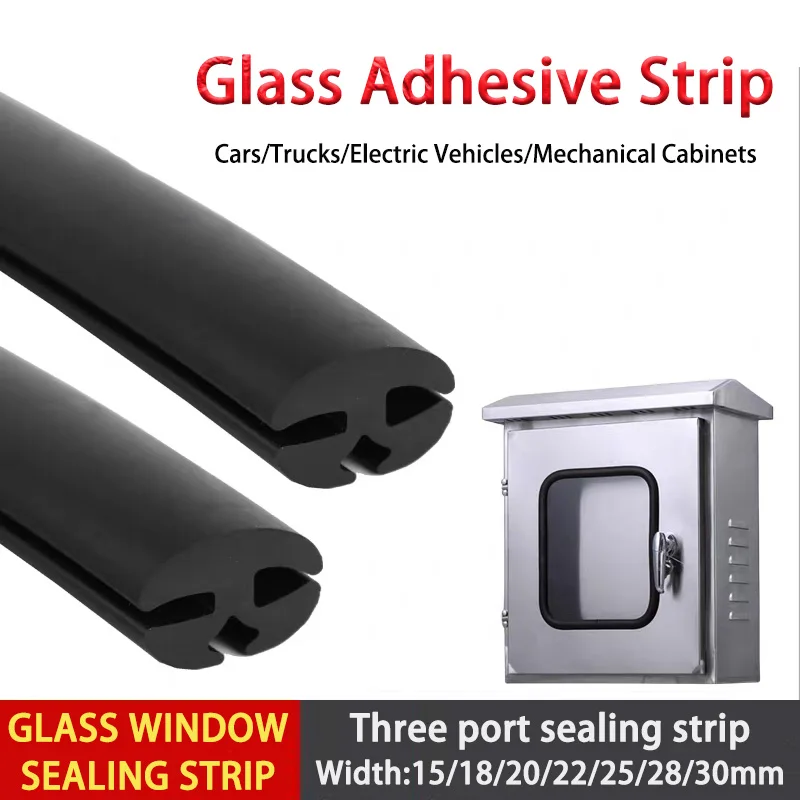 

Three Port Glass Window Sealing Strip Distribution Box Cabinet Observation Window Fixed Glass H-Shaped Waterproof Rubber Strip