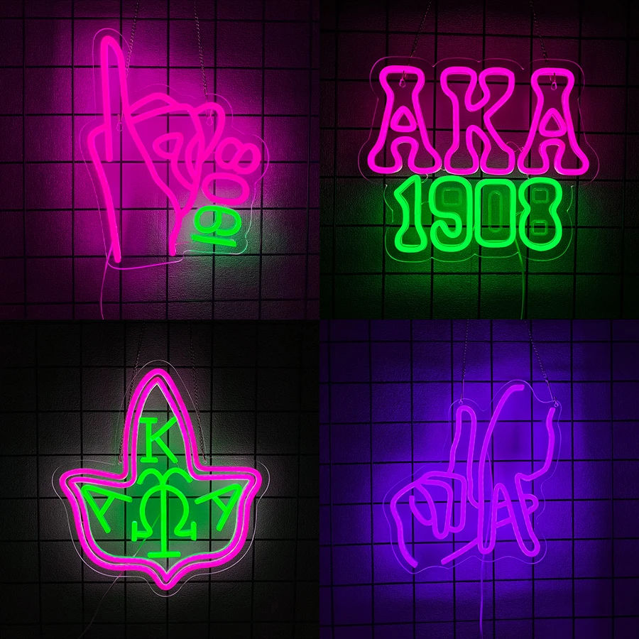 Aka Gesture Neon Sign For Wall Decor,Light Up Sign For Living Room,Dorm,Man Cave,Game Room,Party,Graduation Gift For Friends