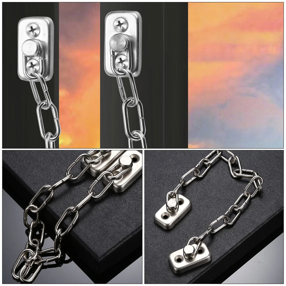 

Adjustable Heavy Duty Door Window Security Locks for Home Safety Anti-Theft Protection Sliding Patio Stainless Steel for Windows