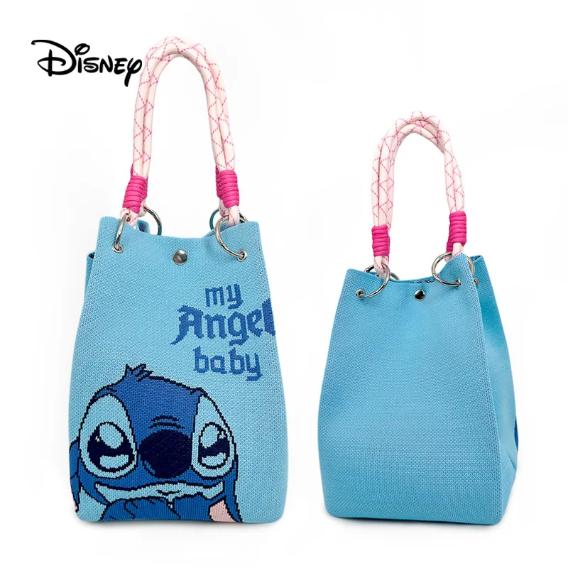 

Disney New Stitch Shoulder Bucket Bag Large Capacity Bag