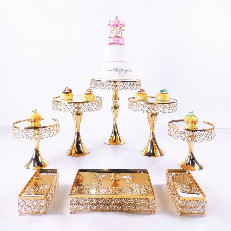 3 Tier Gold Metal Cake Stand Display Rack for Dessert Cupcake Tower Home Kitchen Wedding Party Decoration Storage Shelf
