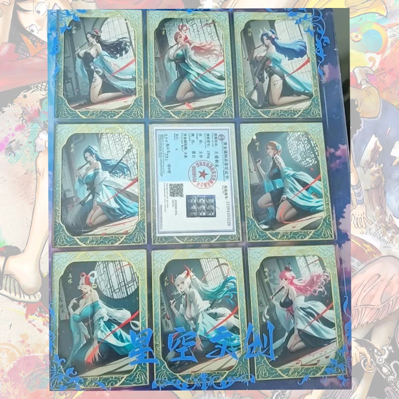 Japanese anime Metal drill card Shirahoshi Nami Boa Hancock Nico Robin Collectible cards Christmas birthday gift Children's toys