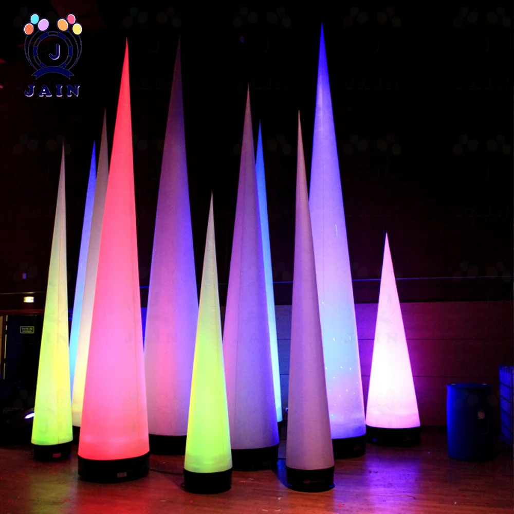 Inflatable Light Stick with Remote Control Bar Party Decorative lamp Changeable to Many Colors Suitable for Wedding Sites, Event