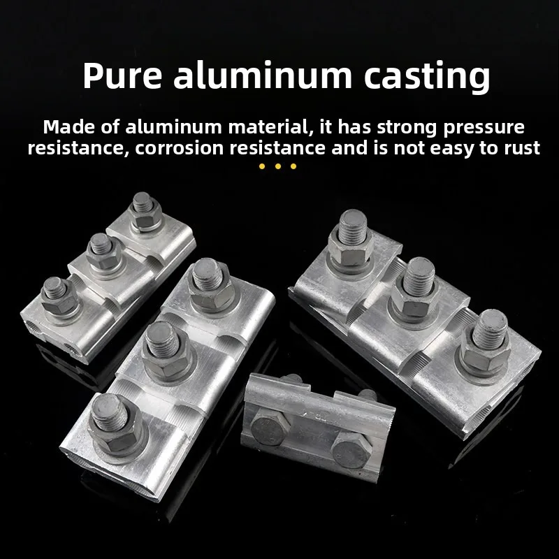 The parallel aluminum wire clamp JBL type cable connector can be made as required view 2