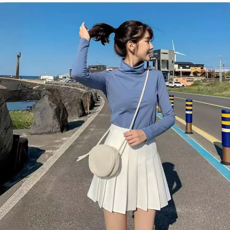 Jupe courte plissée de style preppy, demi-jupe de collège, taille haute, look slim, ligne A, japonais, coréen, mignon, JK, printemps, automne, nouveau, 2025