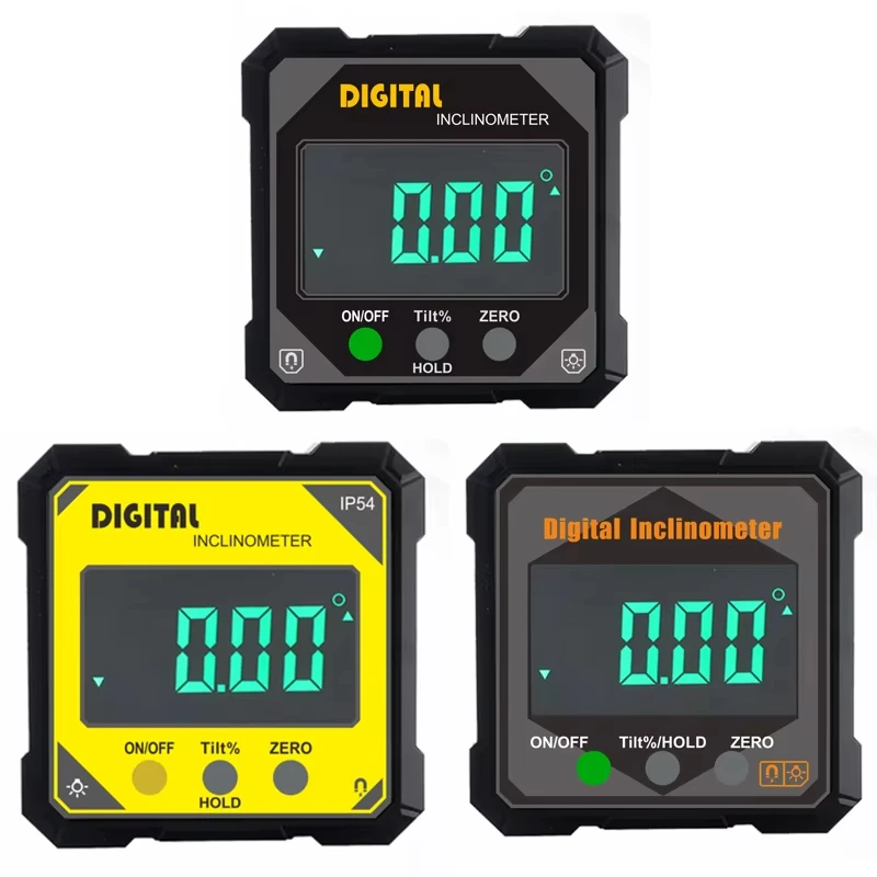 Household Digital Electronic Level Double Sided Laser Digital Angle Finder Magnetic Inclinometer Angle Level Precision Level Box