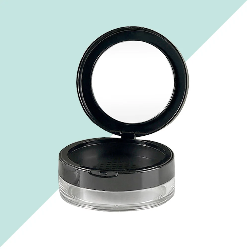 

Portable Loose Powder Container Empty Case Mirror Design Non leakage Compact Box for Travel Outdoor Use High Quality PP
