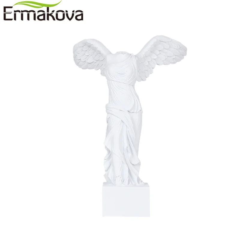 ERMAKOVA-escultura de figura de diosa Victoria, Victoria alada romana, samotrace, adornos de escritorio para decoración del hogar, regalos de