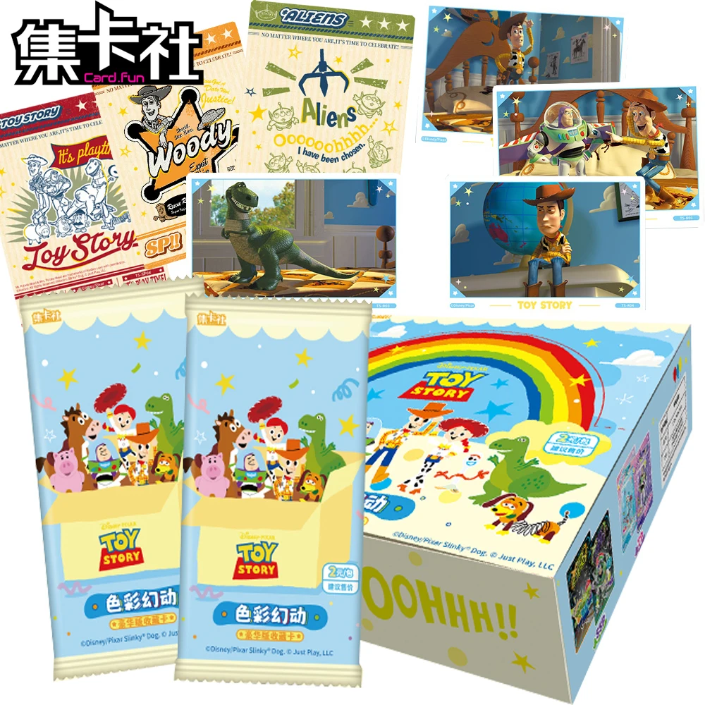 

CARD.FUN Toy Story Collection Cards Disney Adventure Animation Buzz Lightyear Woody Rare 3D Colorful Cards Fun Gifts for Kids