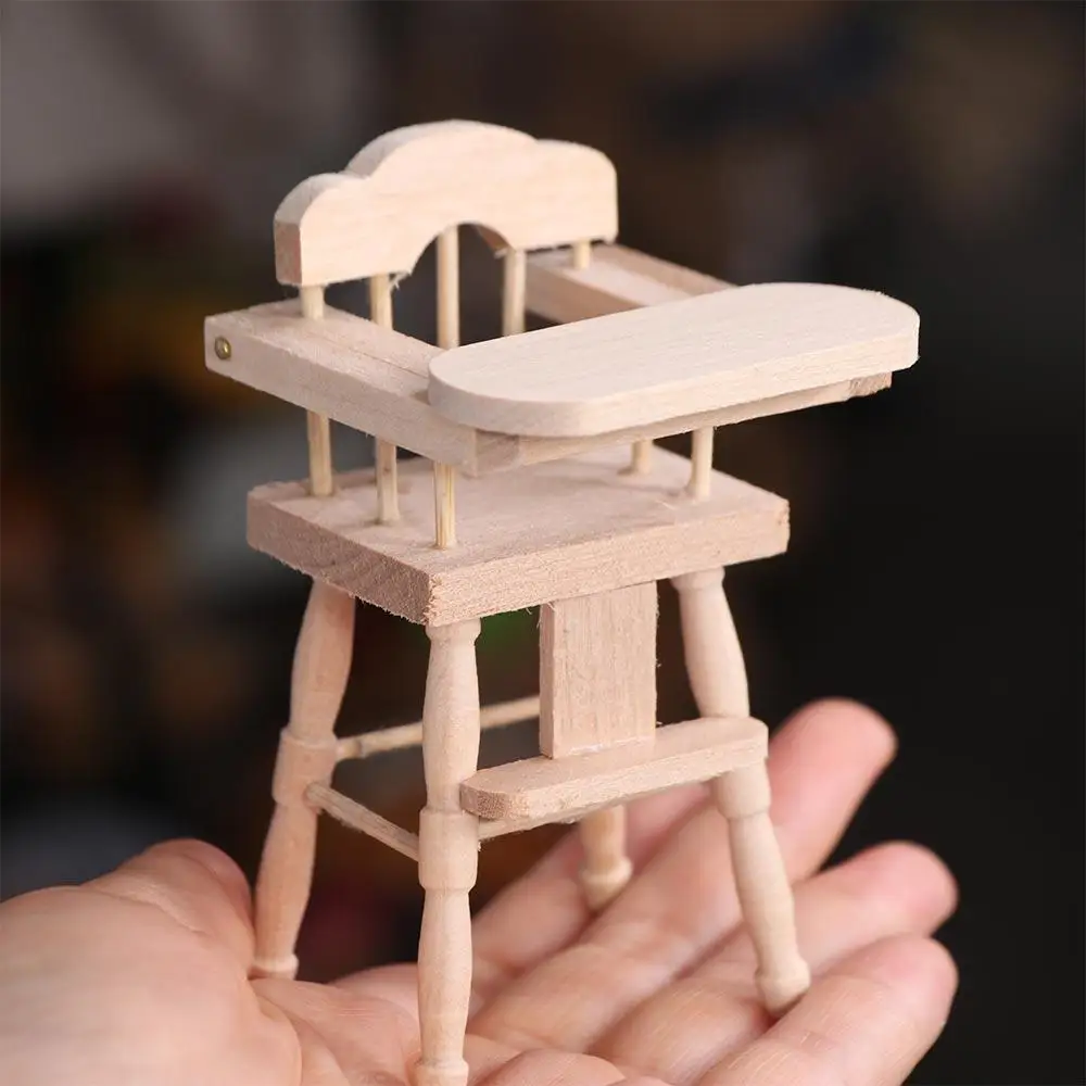 1:12 poppenhuis houten paard speelgoed simulatie poppenhuis simulatie eetkamerstoel model trojaans paard miniatuur poppenhuismeubilair