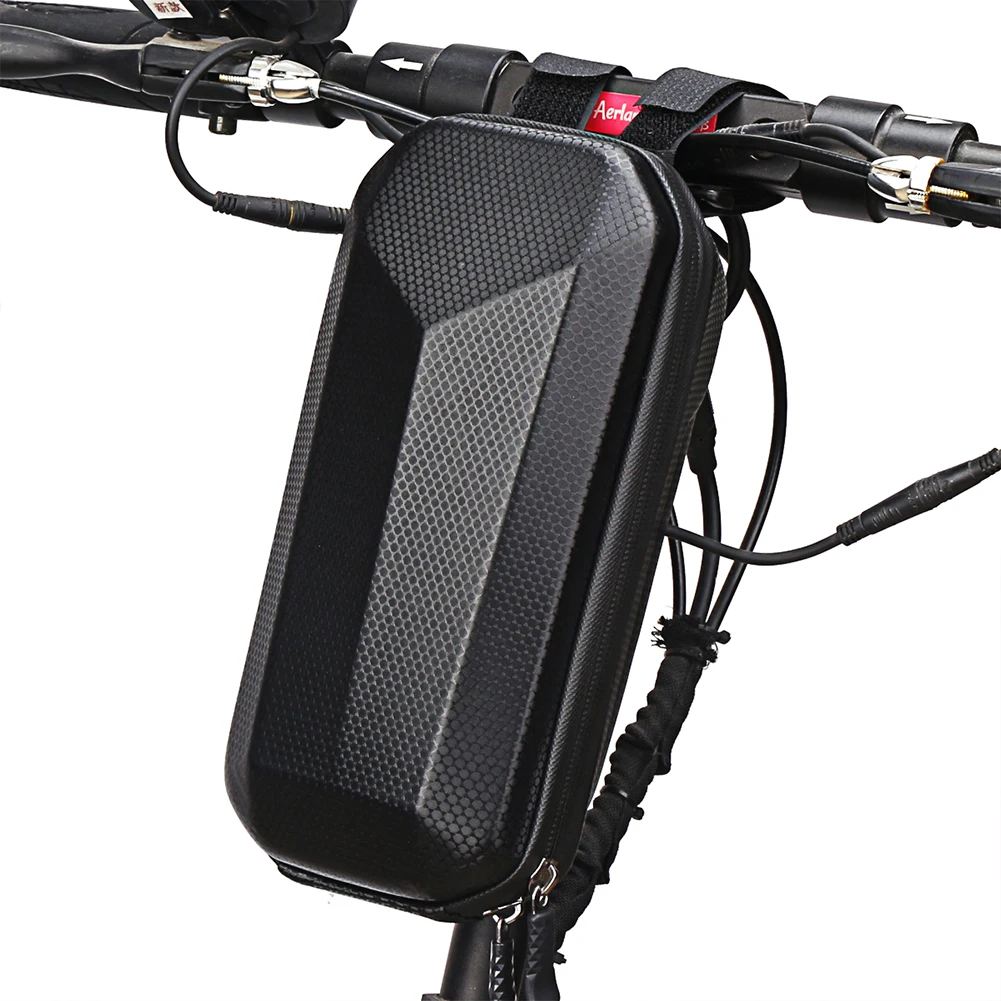 2L Electric Scooter Handle Bar Bag Waterproof EVA Hard Case Skateboard Front Pouch Biking Portable Dustproof Cycling Part