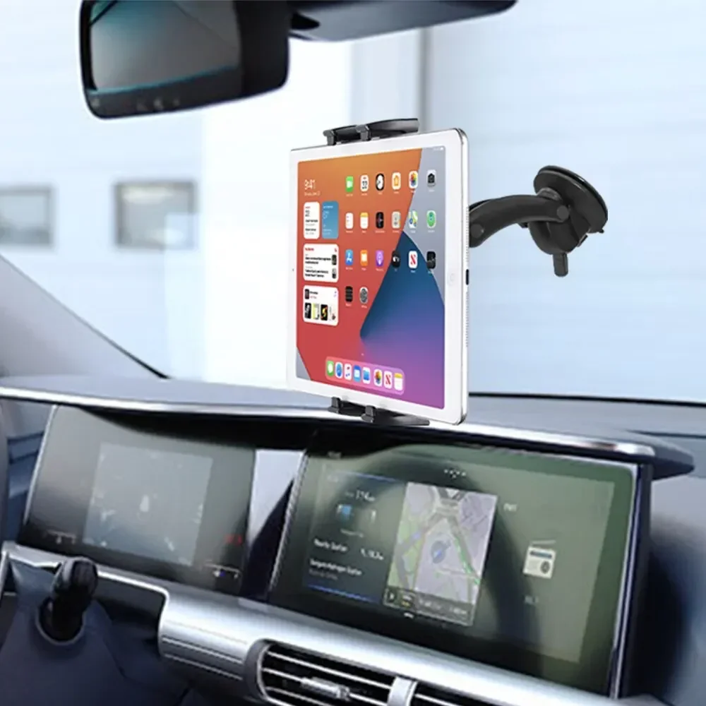 Auto Armaturenbrett Windschutzscheibe Tablet Ständer Saugnapf Halter Große Clip Halterung für IPad Pro Mini IPhone Xiaomi Samsung 4-13 Zoll Tab Telefon