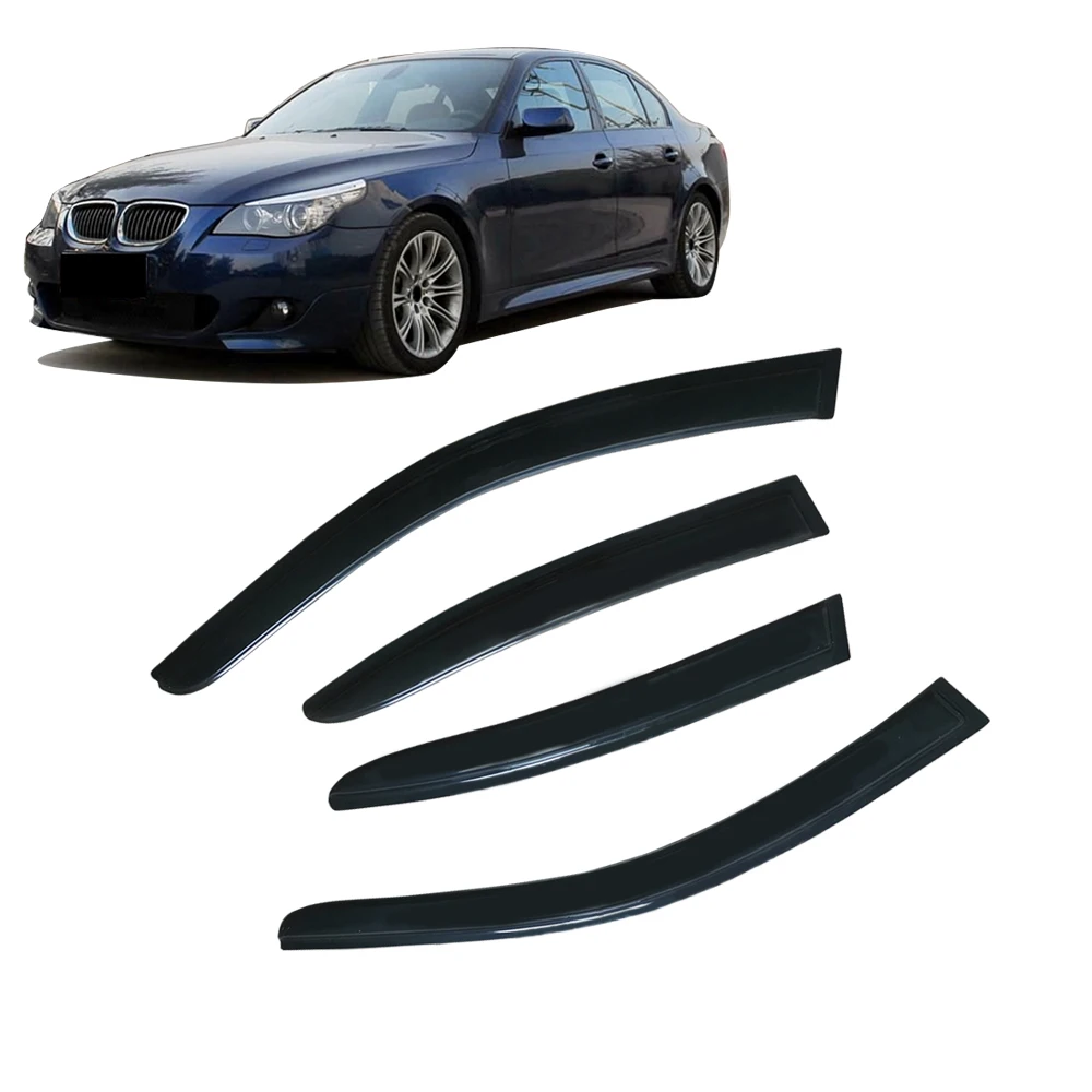 Window Visor for BMW 5 Series E60 2004 2005 2006 2007 2008 2009 2010 SEDAN Wind Deflectors Rain Guards Door Visor Vent Shades