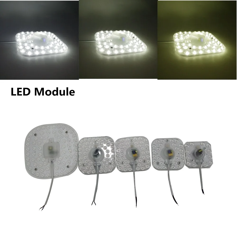 Celling Lamp Lighting Source AC85-240V 6W 12W 18W 24W 36W LED Panel Light LED Light Board Octopus Light Tube Replace Ceiling