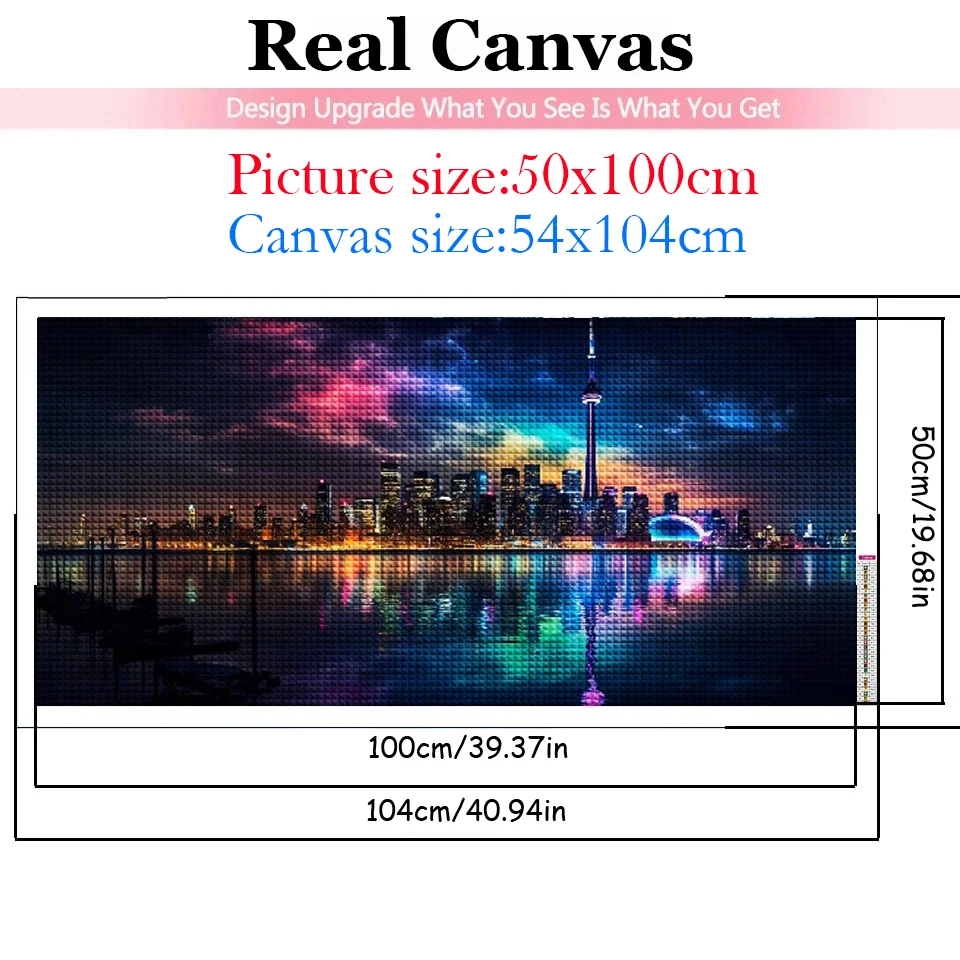 High Rise Buildings 5D Diy Diamond Painting New 2024 Urban Skyline Night Landscape Large Size Cross Stitch Kit Mosaic Embroidery