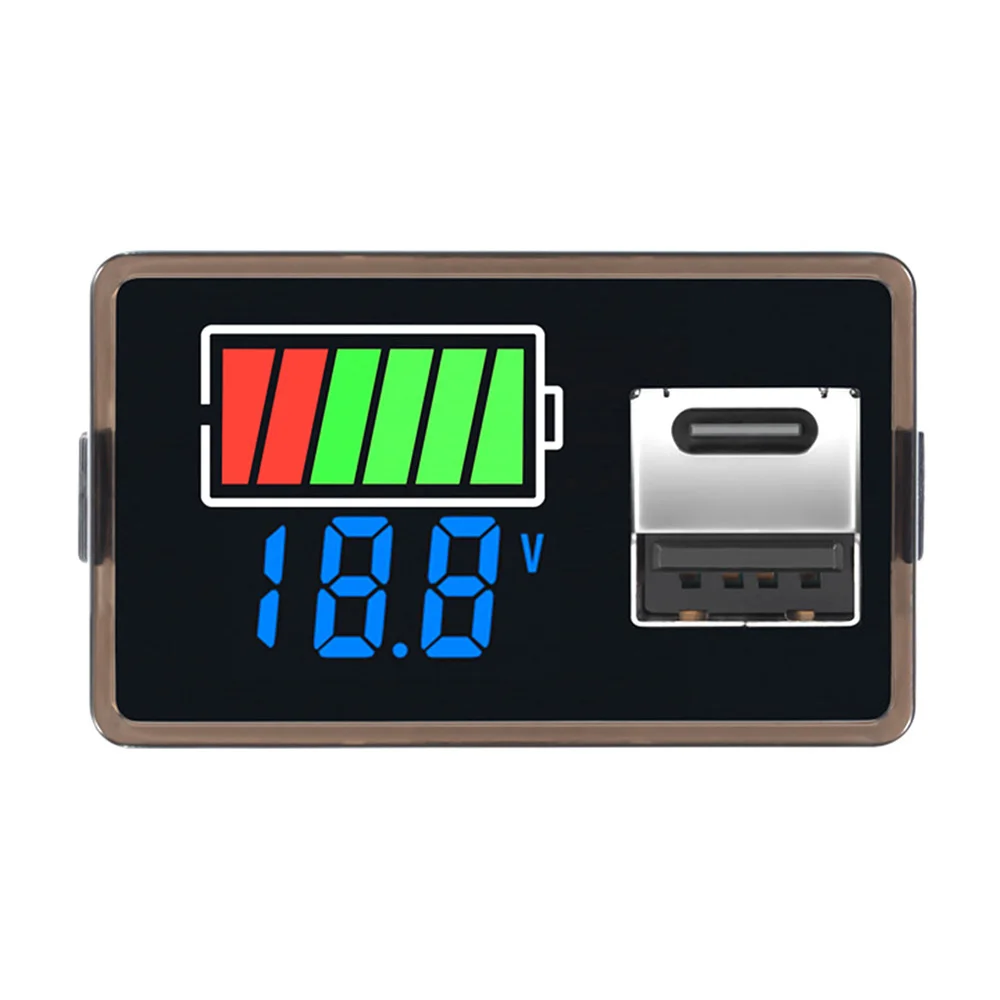 Typ-C USB DC8-100V 4829 Auto-Batterie-Voltmeter Ladezustandsanzeige Lithium-Batterie-Kapazitätsmesser Test-Display LED-Tester – Detail 19
