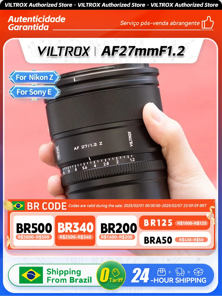 Viltrox AF 27 мм F1.2 Pro фотообъектив с широким углом автофокусировки для Sony E ZVE10 Nikon Z Z30 Z50 Fujifilm XF XT30 XS20 27 1,2