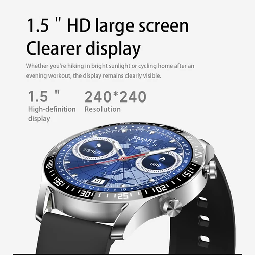 Imagen 2 del producto Nuevo reloj inteligente Al asistente de voz pantalla táctil HD BT llamada mensaje Push niños reloj moda deportes al aire libre pulsera para hombres y mujeres