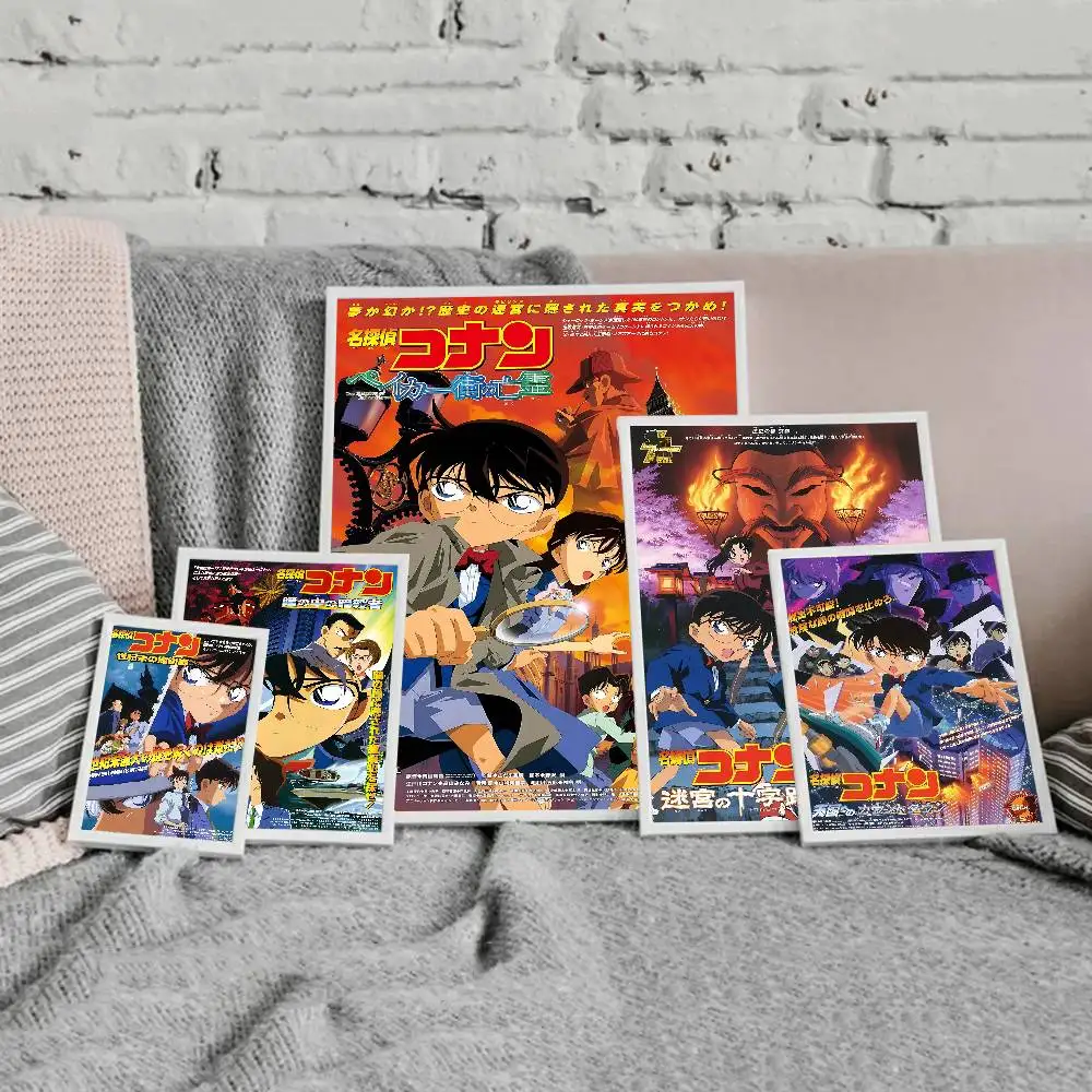 Anime D-detective Conan Classic Anime Poster Waterproof Paper Sticker Coffee House Bar Room Wall Decor