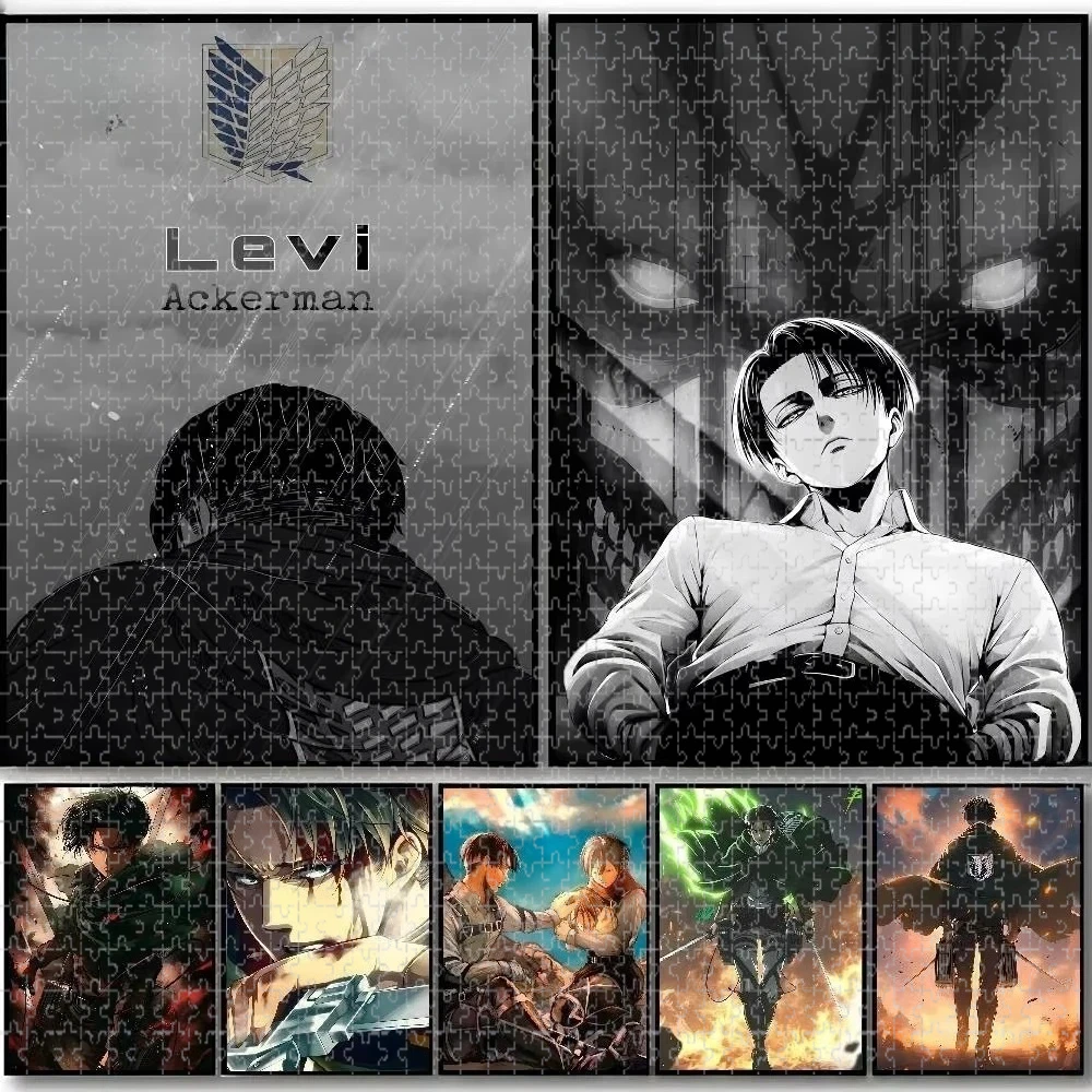 

Attack On Titan Levi Ackerman 500 PCS Jigsaw Puzzles Challenging Family Activity Games for GameroomBedroom Livingroom Gift