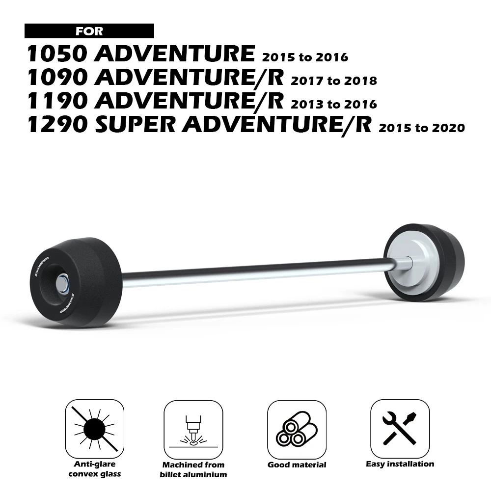 

Комплект шпулей шпинделя EVO для 1050 1090 1190 Adventure R 1290 SUPER 2013-2020, передняя и задняя ось мотоцикла, вилка, детали слайдера