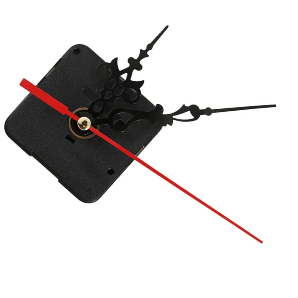 Black Silent Quartz Clock Movement Replacement 12mm Shaft for DIY For Wall Clock Assembly Hour Minute Second Hands
