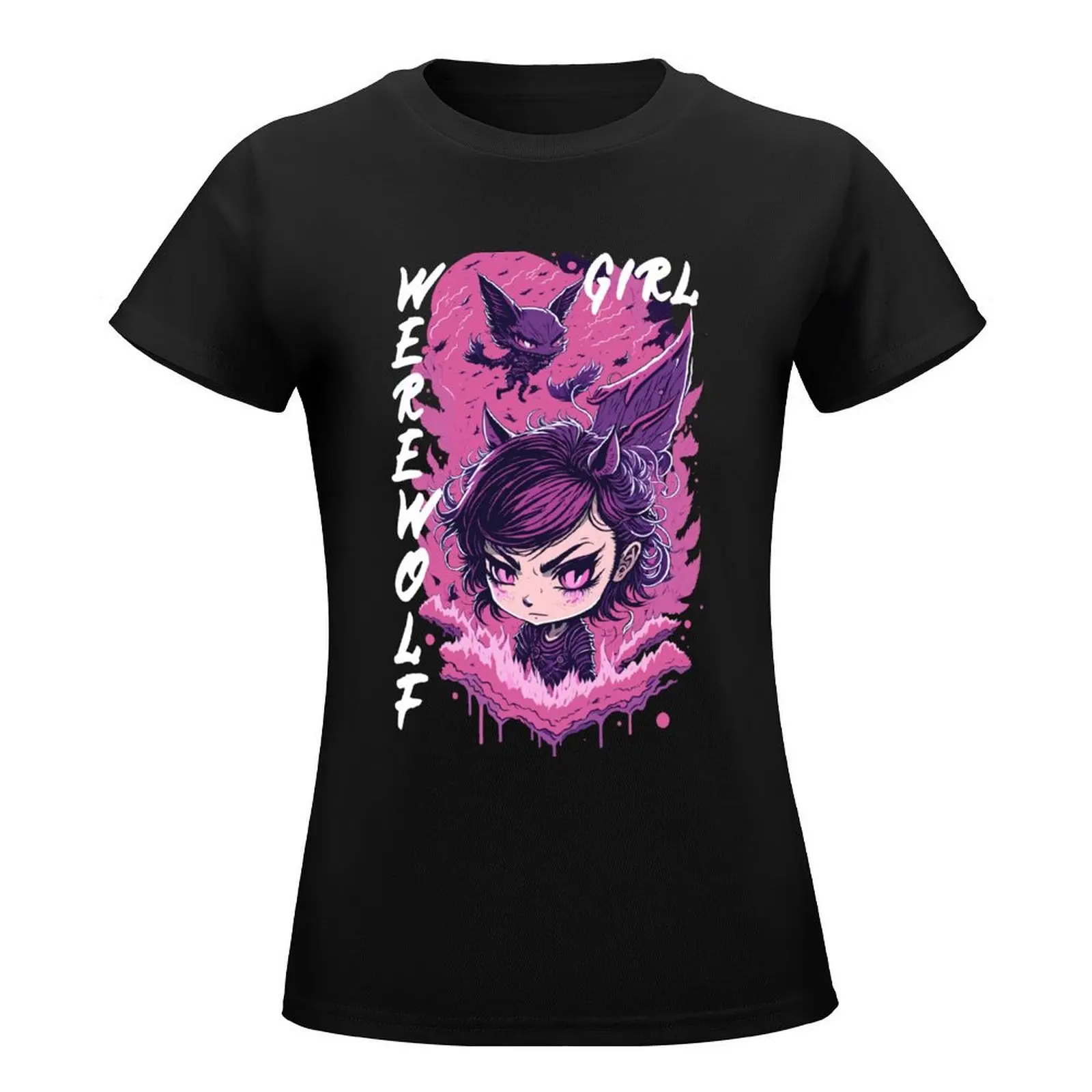 Nimona-Werewolf girl-Comics T-Shirt tops summer clothes sublime female cotton t shirts Women