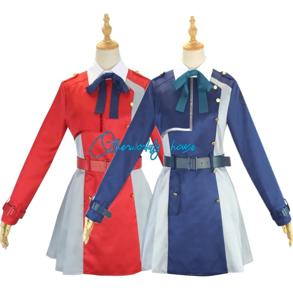 Lycoris Recoil Inoue Takina Nishikigi Chisato Cosplay Costume  Blue Red Dress Shirt Full Suit Anime Women Clothes Cute Uniform