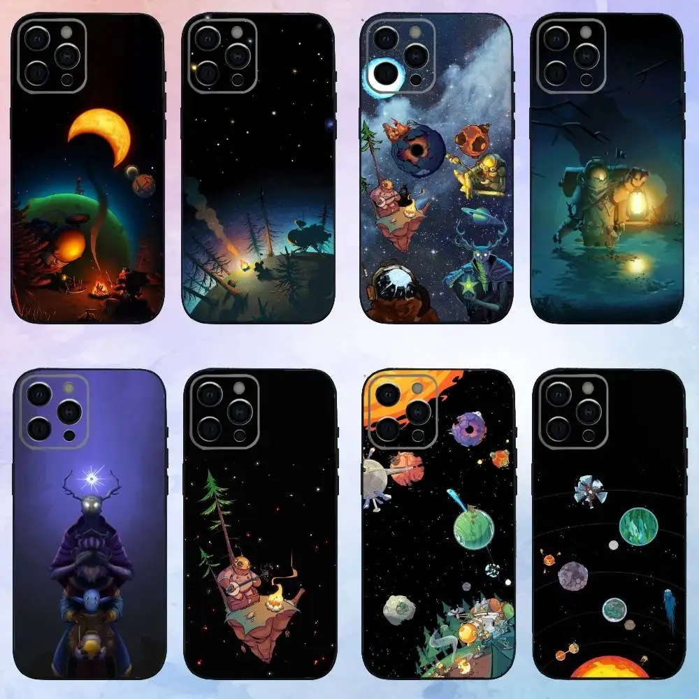 حافظة هاتف O-outer W-Wilds Game لهاتف iPhone17,16,15,14,13,12,11 Plus، Pro Max غطاء أسود ناعم