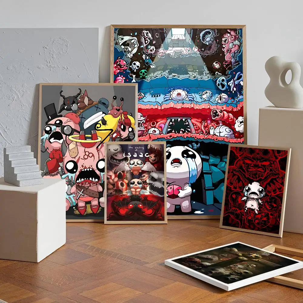 Game The Binding Of Isaac Classic Vintage Posters Decoracion Painting Wall Art White Kraft Paper Kawaii Room Decor