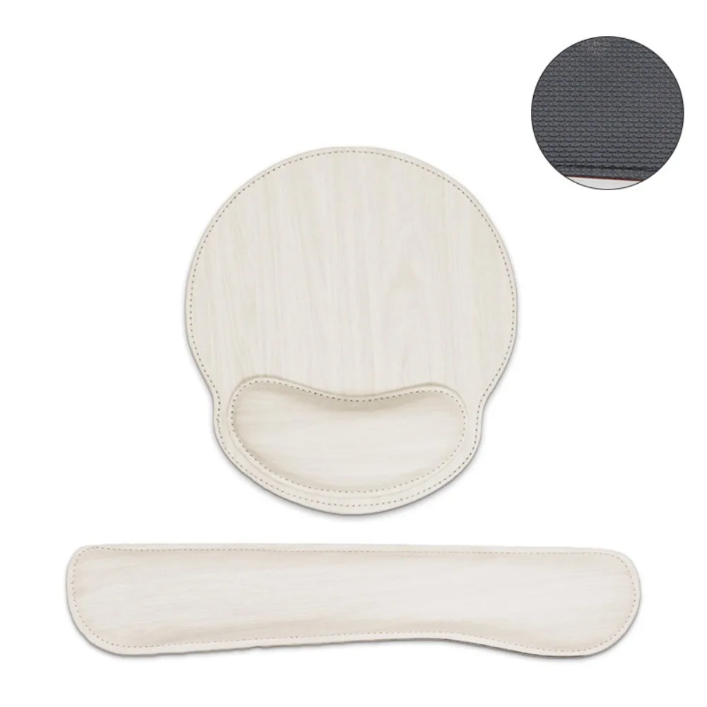 2Pcs/Set Slow Rebound Wrist Support Mouse Pad Non-Slip Creative Ergonomic Mouse Pad Soft Wrist Rest Keyboard Hand Cushion