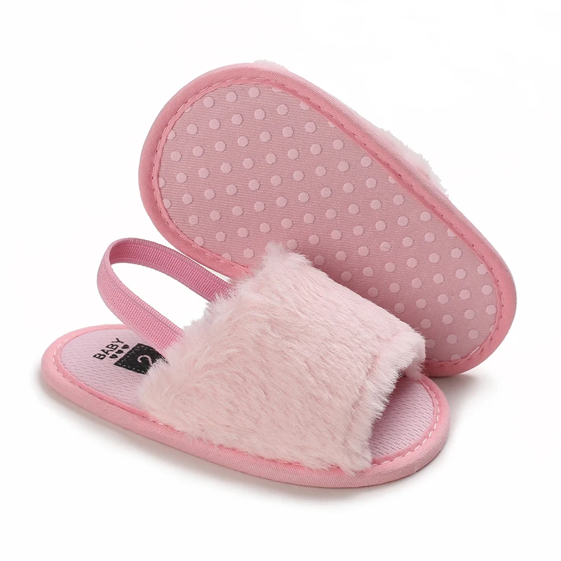 HAIZHIW 0-18 Months Fashion Faux Fur Baby Shoes For Newborn Spring Winter Cute Infant Toddler Baby Boys Girls Shoes