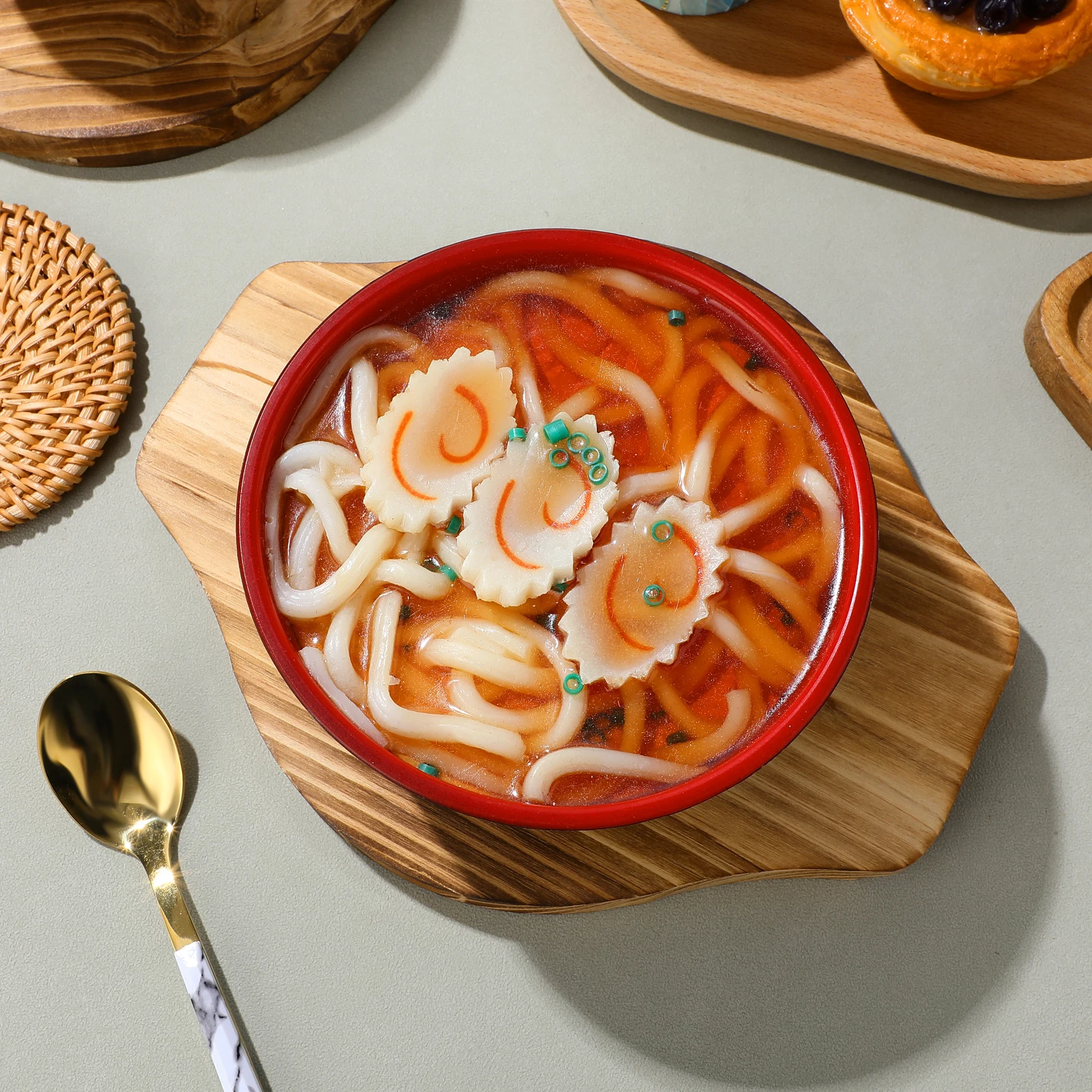 

2Pcs Stone Bowl Wooden Mat High Temperature Resistant Kitchen Accessory Sturdy Casserole Holder Wear Resistant Reusable