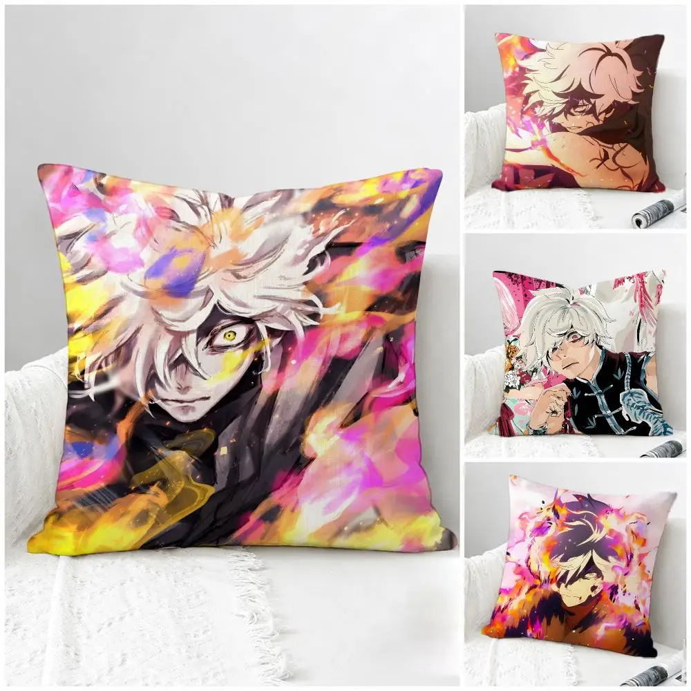 Anime Hell's Paradise Cushion Cover Natural Linen Pillowcase Set, All-in-One Decor for Sofa, Bedroom & Chair