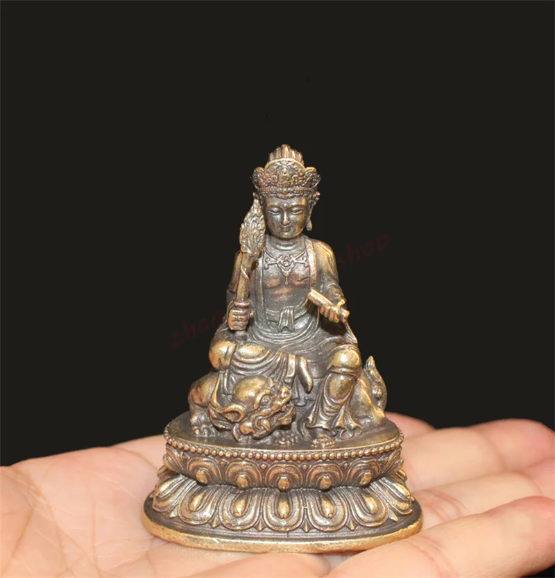 

Manjusri Bodhisattva Buddha, Exquisite brass Buddha Hall living room office Home furnishings