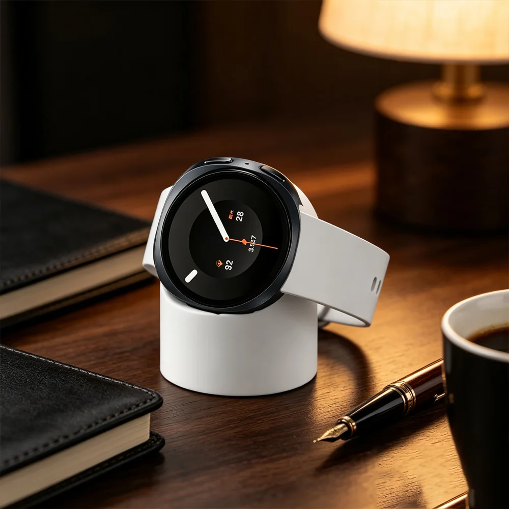 Silicone Charging Base For Samsung Galaxy Watch 9/8/7/6 40/44mm/Ultra 2-1 47mm Convenient Charging Seat For Watch 8 Classic 46mm
