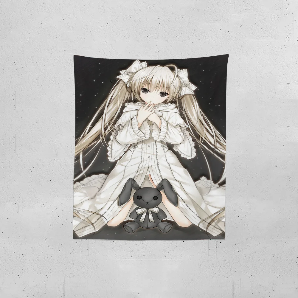 Yosuga no Sora Anime Tapestry Creative Pattern Photo Living Room Wall Art Tapestry Decor Party Outdoor Decorate Banners