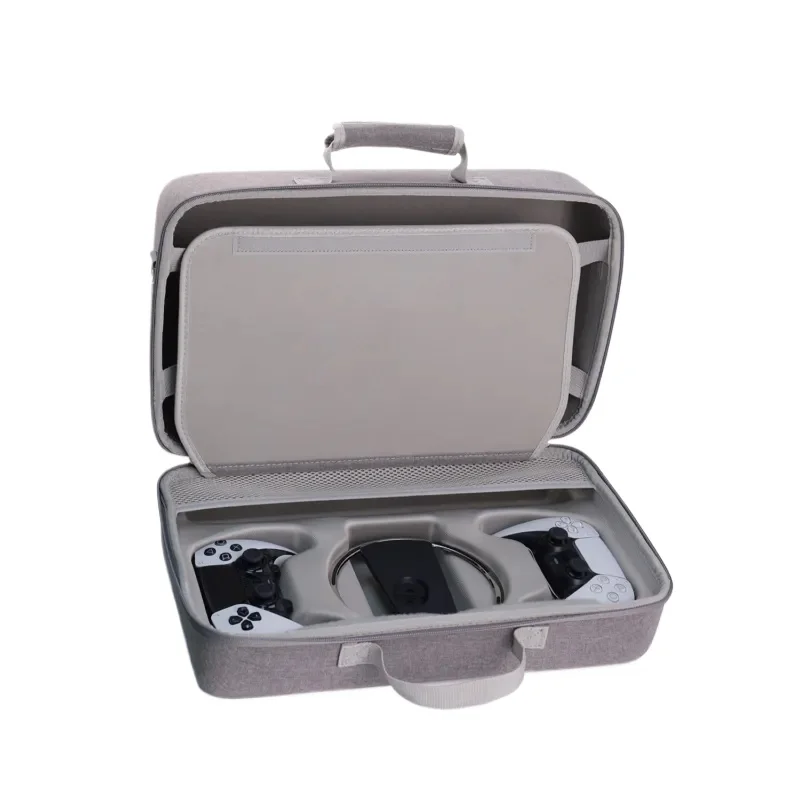 For Portable EVA Hard Case for PS5 Pro and Slim Console Universal Zipper Storage Bag Multi-function Protective Cover Shell