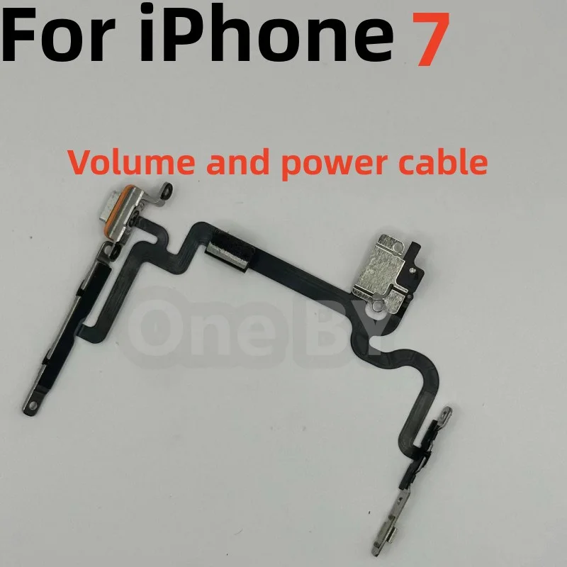 Original High-Quality Volume and Power Button, Original Flashlight Power Cord, For IPhone 7 Mobile Phone Accessories,1 Unit