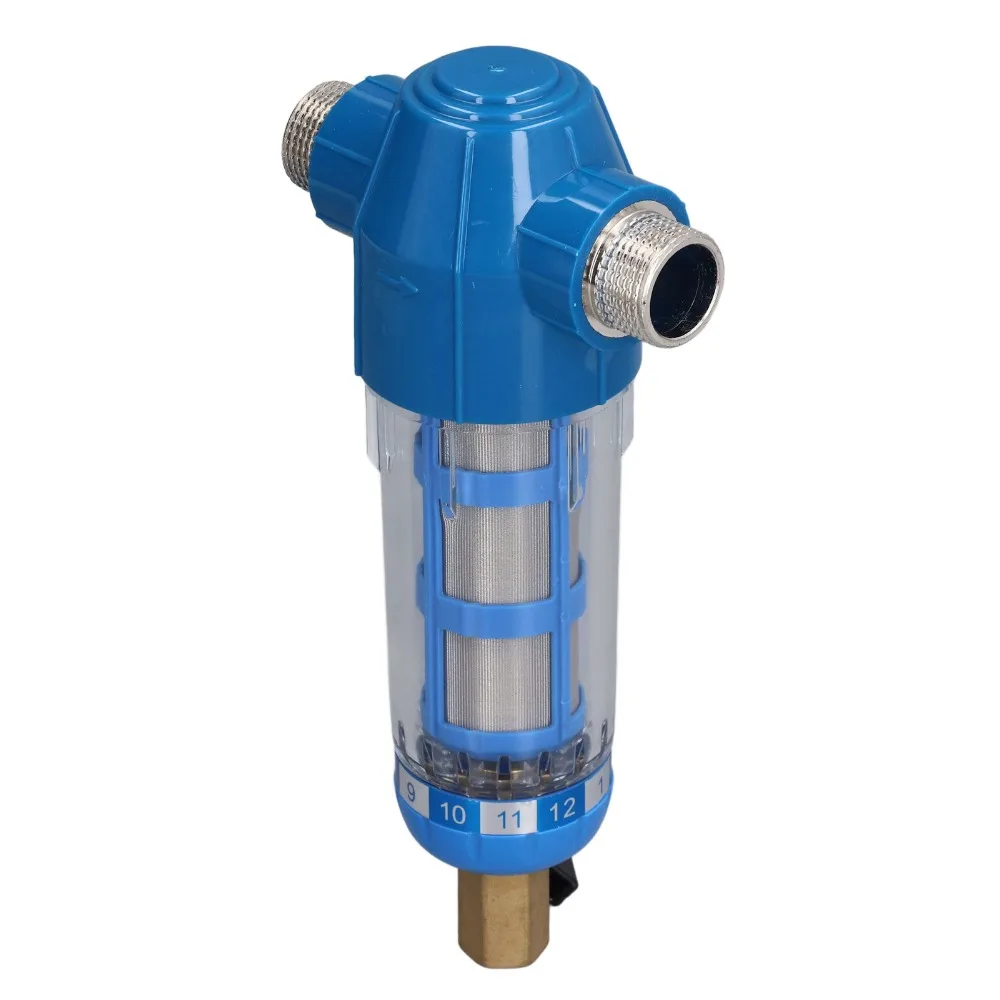 1 set of 3 G3/4 External Thread Backwash Water Filter Plastic Cover Rubber Sealing Ring Water Pipeline Filter