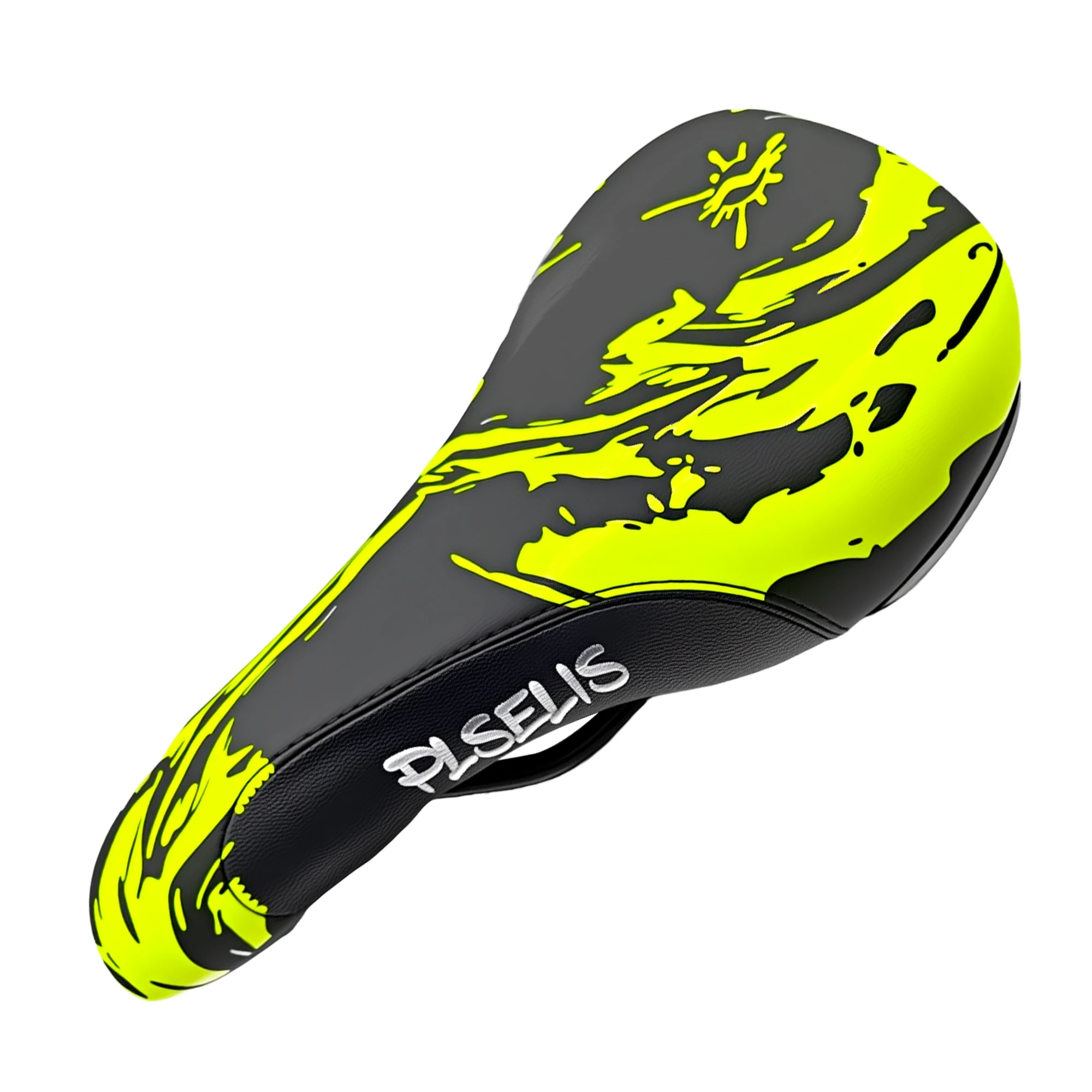 Selle de VTT Premium PLSELIS : dessus en cuir PU, base en nylon durable, coussin en éponge souple. S