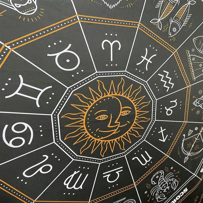 Tarot Card Tablecloth Constellations Tapestry Divination Altar Cloth Board Game Zodiac Astrology Decor Art